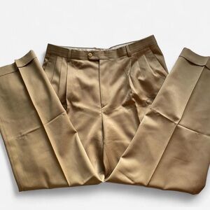 Zanella Men's Classic Beige Dress Pants
